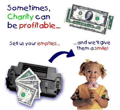 Sometimes charity can be profitable... Sell us your empties... and we'll contribute to Childhelp USA